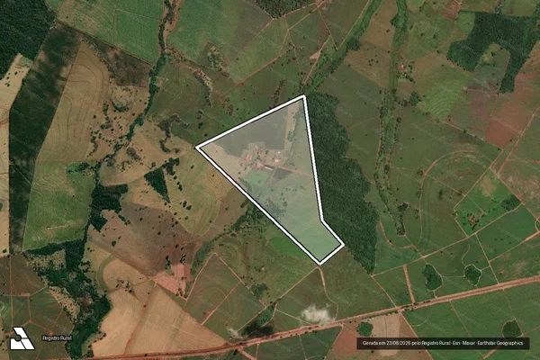 Imagem de satélite de FAZENDA SÃO MARCOS - - em Paulo de Faria - SP