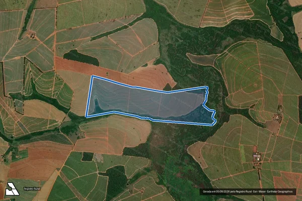 Imagem de satélite de GLEBA A ? FAZENDA SANTA MARIA - Parcela 1 em Borborema - SP