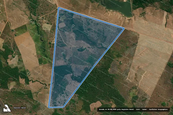 Imagem de satélite de FAZENDA DEUZA GUIA - GLEBA PAU D` ARCO - 001 em Floresta do Araguaia - PA