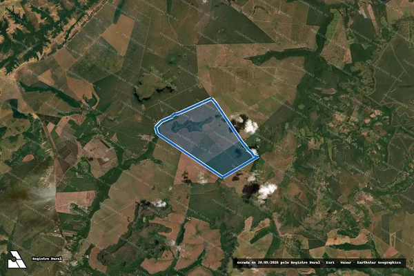 Imagem de satélite de Fazenda Morro das Araras - Parte 1 em Chapada dos Guimarães - MT