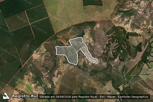 Imagem de satélite de FAZENDA DE PINHO  - Parte 2 em Abaeté - MG