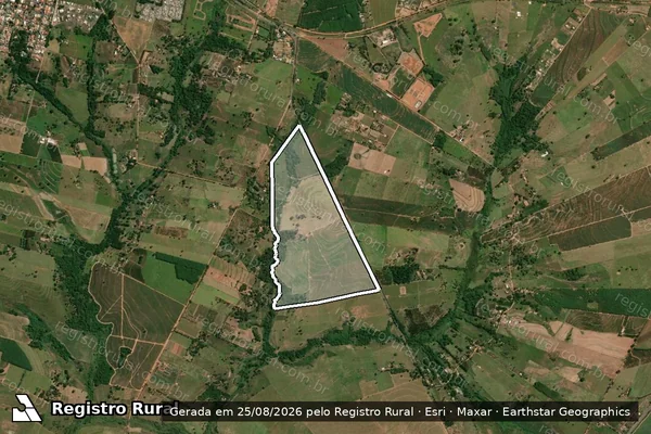 Imagem de satélite de Sítio Água Boa - Parcela 1 em Osvaldo Cruz - SP