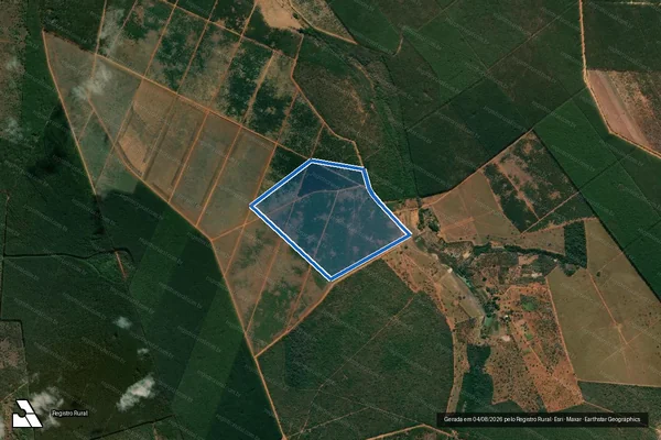 Imagem de satélite de FAZENDA PICÃO DE CIMA - 001 em Curvelo - MG