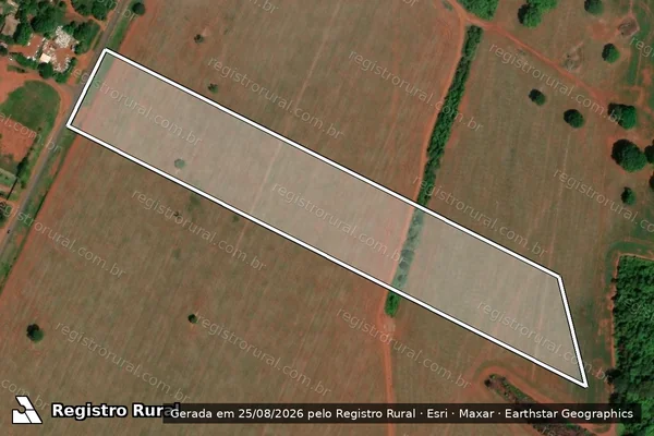 Imagem de satélite de Fazenda da Tenda - GLEBA A7 em Uberlândia - MG