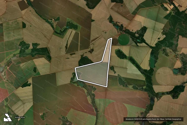 Imagem de satélite de FAZENDA CAMPO ALEGRE - Parte 1 em Paraúna - GO