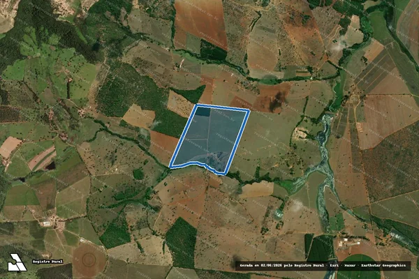 Imagem de satélite de FAZENDA JATAÍ - GLEBA ? I em Pompéu - MG