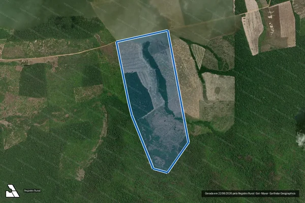 Imagem de satélite de Sitio Serra Verde - Parte 1 em Cantá - RR