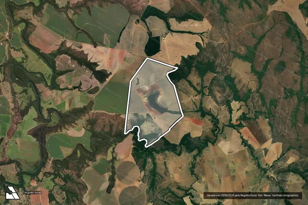 Imagem de satélite de Fazenda Batalha do Pedro Quaresma - 001 em Paracatu - MG