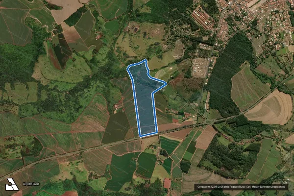Imagem de satélite de SITIO SANTA ROSA em Santa Rita do Passa Quatro - SP