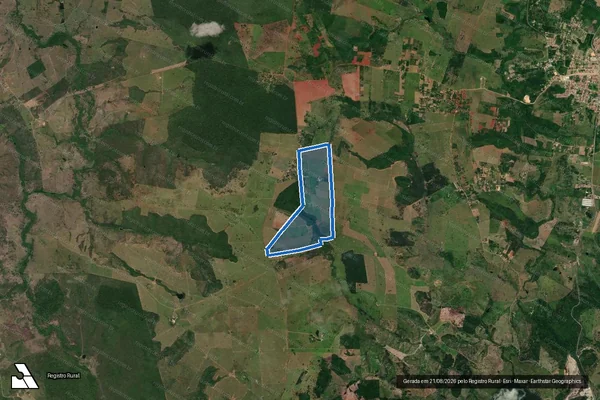 Imagem de satélite de FAZENDA SANTANA - Parte 1 em Coração de Maria - BA