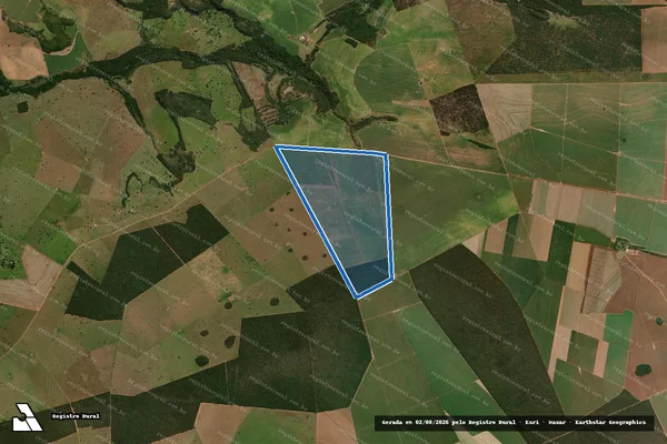 Imagem de satélite de Fazenda Cachoeira - Área C em Costa Rica - MS