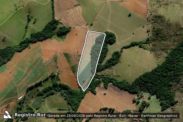 Imagem de satélite de Sitio Gineta - Parcela 1 em Santa Rita de Caldas - MG
