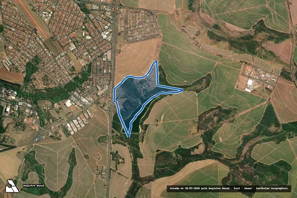 Imagem de satélite de Fazenda Lago Azul e Outras em Matão - SP