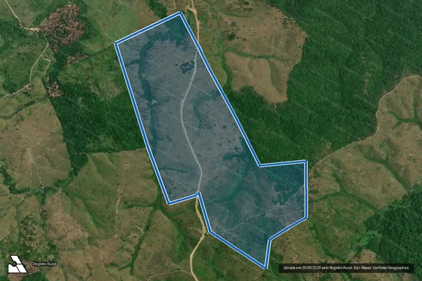 Imagem de satélite de LOTE-290 Fazenda Campo Verde - Matrícula 1285 em Santa Luzia - MA