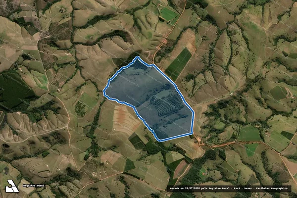 Imagem de satélite de FAZENDA CRAVO - 001 em Medeiros - MG