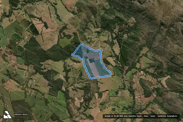 Imagem de satélite de Fazenda Esmeril - Parcela 1 em São João Batista do Glória - MG