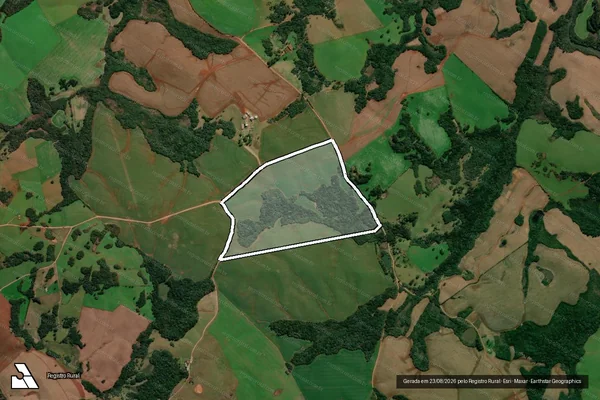 Imagem de satélite de Fazenda Boqueirão - Graff 3 - Matrícula R74/332 (Gleba C) em Lagoa Vermelha - RS