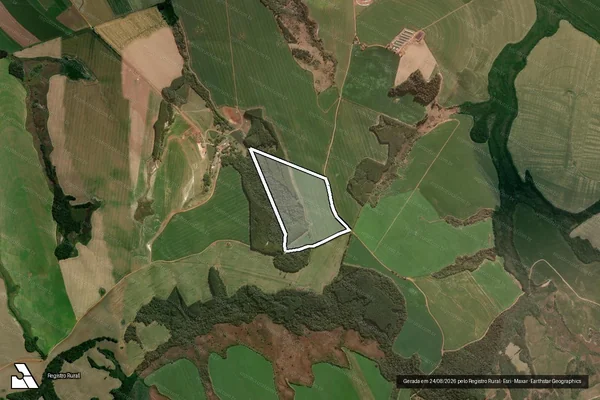 Imagem de satélite de Fazenda Siriema - Desmembramento da Mat. 18.358 - Matrícula 18.358 - Lote - J em Jaguariaíva - PR