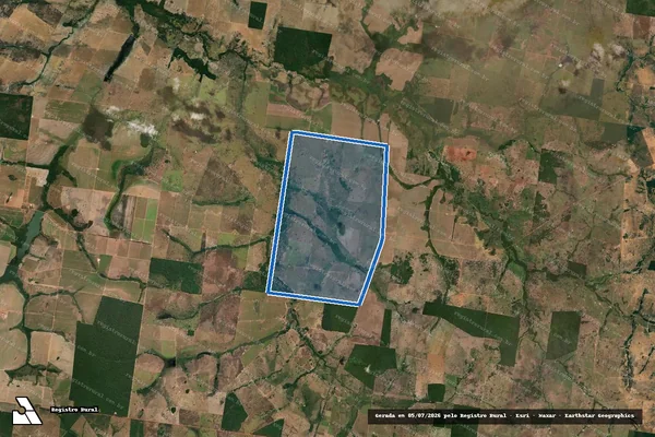 Imagem de satélite de FAZENDA SÃO BENTO - PARTE 02 em Nova Crixás - GO