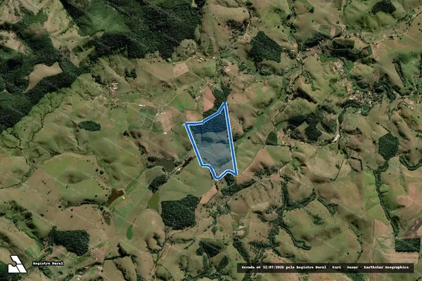 Imagem de satélite de Fazenda Fartura - PARTE 1 em Paraibuna - SP