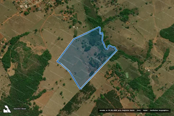 Imagem de satélite de Chácara Kantão I e II - Gleba 1 em Bela Vista de Goiás - GO