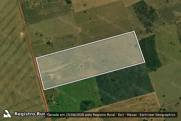 Imagem de satélite de Lote 06 – Projeto de Assentamento Raimundo Rocha / LOTE 06