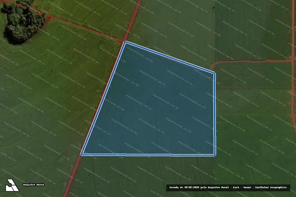 Imagem de satélite de LOTE RURAL N° 40 - Parte 2 em Assis Chateaubriand - PR