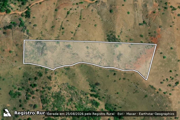 Imagem de satélite de FAZENDA RECANTO DA SERRA - 001 em Itanhomi - MG