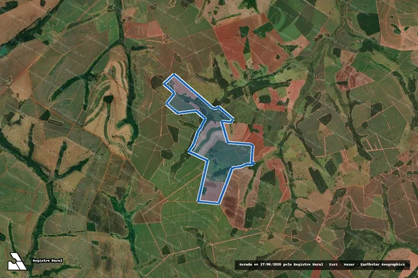 Imagem de satélite de FAZENDA TIA MARIA em Paulo de Faria - SP