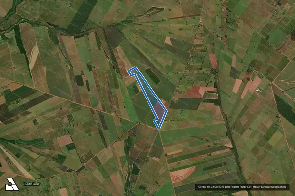 Imagem de satélite de FAZENDA ALVORADA - FAZENDA ALVORADA em Santa Isabel do Ivaí - PR