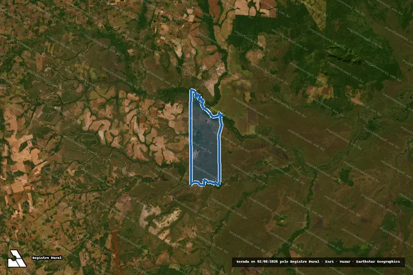 Imagem de satélite de Fazenda Vitória do Araguaia em Porto Alegre do Norte - MT