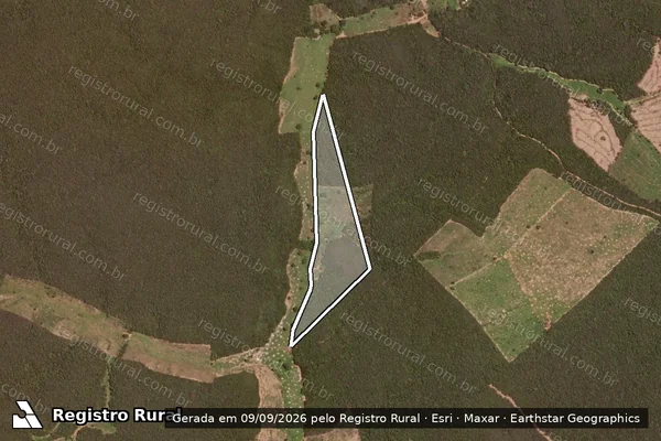 Imagem de satélite de FAZENDA SANTA LUZIA DO PEIXE - Gleba VI em Santa Rita de Cássia - BA