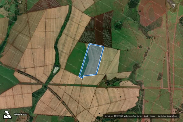Imagem de satélite de FAZENDA SÃO FRANCISCO - GLEBA B em Ituverava - SP