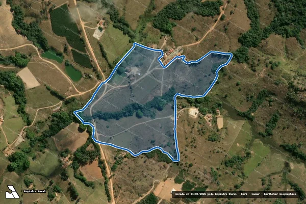 Imagem de satélite de Fazenda Garcias - PARCELA 02 em Camacho - MG