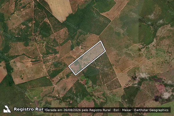 Imagem de satélite de LOTE 13 P.A TALISMÃ  - 001 em Talismã - TO