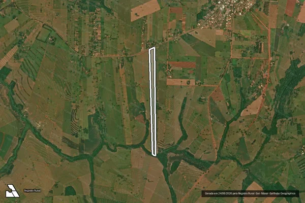Imagem de satélite de Lote rural nº 650-B - Parcela 1 em Esperança Nova - PR