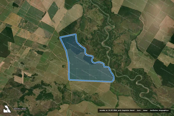 Imagem de satélite de Fazenda São João - Fazenda Polesine ? Gleba A em Paulicéia - SP