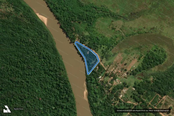 Imagem de satélite de Projeto de Assentamento Pau D Alho - Lote 1 - Área B - Desmembrada da matricula  145.341 - Parte 2 em Rondonópolis - MT
