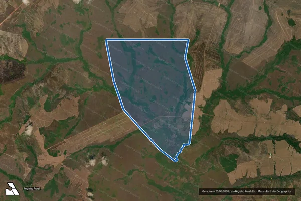 Imagem de satélite de FAZENDA LARANJEIRA - Gleba INAJA-S. M. BARREIRAS em Santa Maria das Barreiras - PA