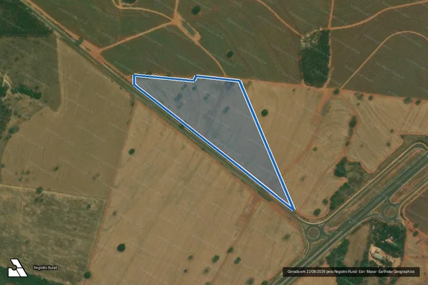 Imagem de satélite de FAZENDA BELA VISTA - FAZENDA BELA VISTA - Mat nº 2.761 /Gleba D em Mirassol - SP