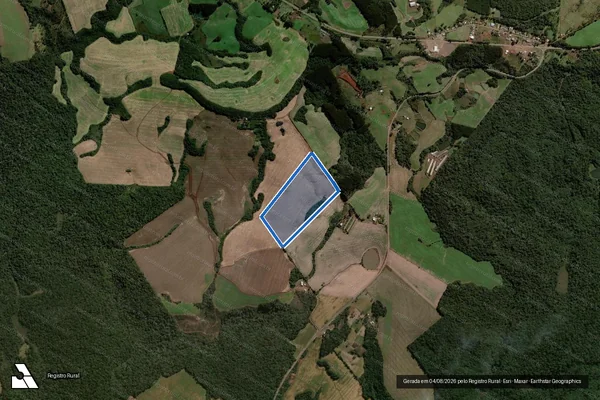 Imagem de satélite de Sitio Bem Brasil - Parte 1 em Abelardo Luz - SC