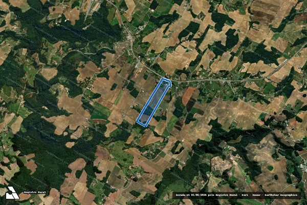 Imagem de satélite de SITIO ELIO ESSER - Parcela 1 em Imbuia - SC