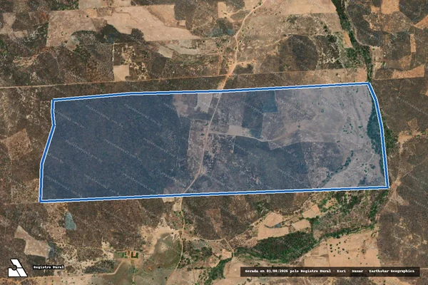 Imagem de satélite de FAZENDA VARZEA COMPRIDA - Parte 1 em Crateús - CE