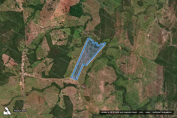 Imagem de satélite de FAZENDA TENESSI - Gleba 02 em Montividiu do Norte - GO