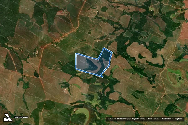 Imagem de satélite de Lote 02-C-3, Originário dos Lotes 02-C-2 e de Parte do Lote 03-C, Dest. dos Lotes 2-C e 3-C, da Gleba 16, 1ª Parte Colônia "A" G - Matrícula 4681 em Guaraniaçu - PR