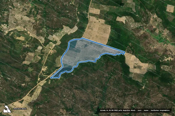 Imagem de satélite de SERRA DE SANTA QUITÉRIA - Parte 1 em Coronel Ezequiel - RN