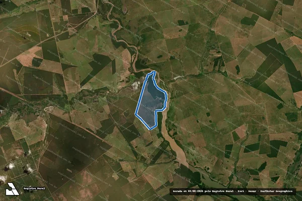 Imagem de satélite de Fazenda Vitoria - PARTE 2 em Ribas do Rio Pardo - MS