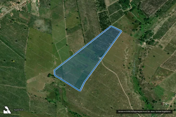 Imagem de satélite de FAZENDA SABIÁ  - Parte 1 em Umbaúba - SE