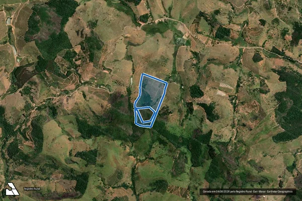 Imagem de satélite de SITIO DO JEQUITIBA - Parcela 1 em Água Doce do Norte - ES