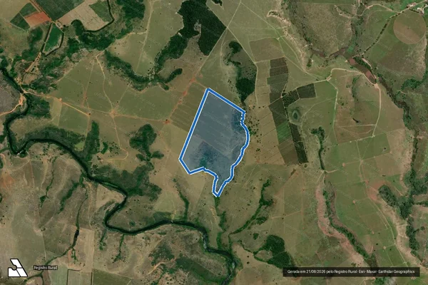 Imagem de satélite de Fazenda Quissamam - Matrícula 3027 em Teixeira de Freitas - BA